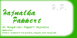 hajnalka pappert business card